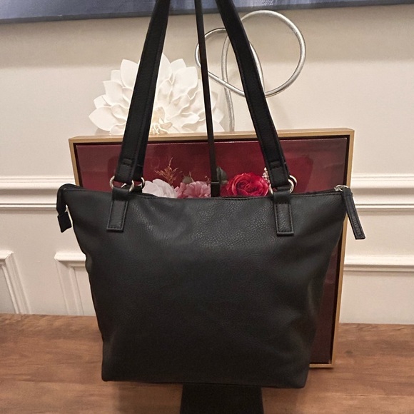 Rosetti Black Shoulder Bag with Silver Charm - Picture 6 of 7